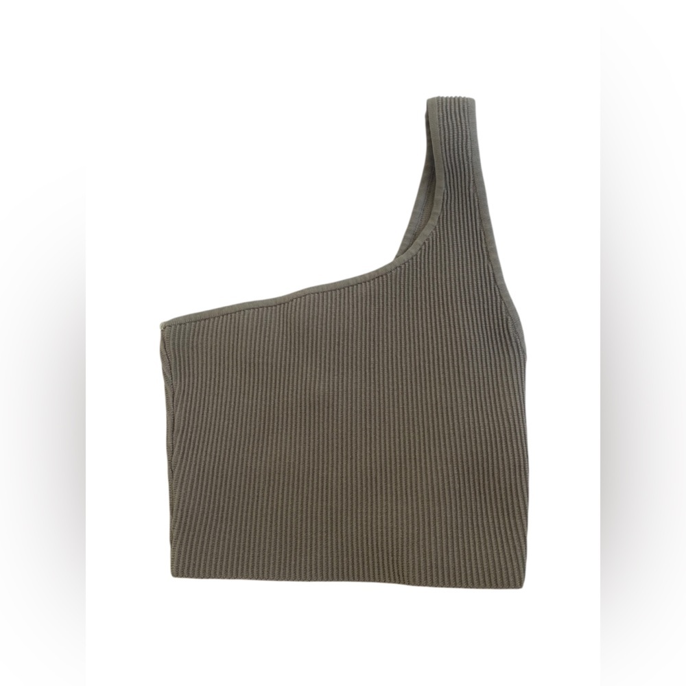 Aritzia Babaton Sculpt Knit One Shoulder Cropped Size Small